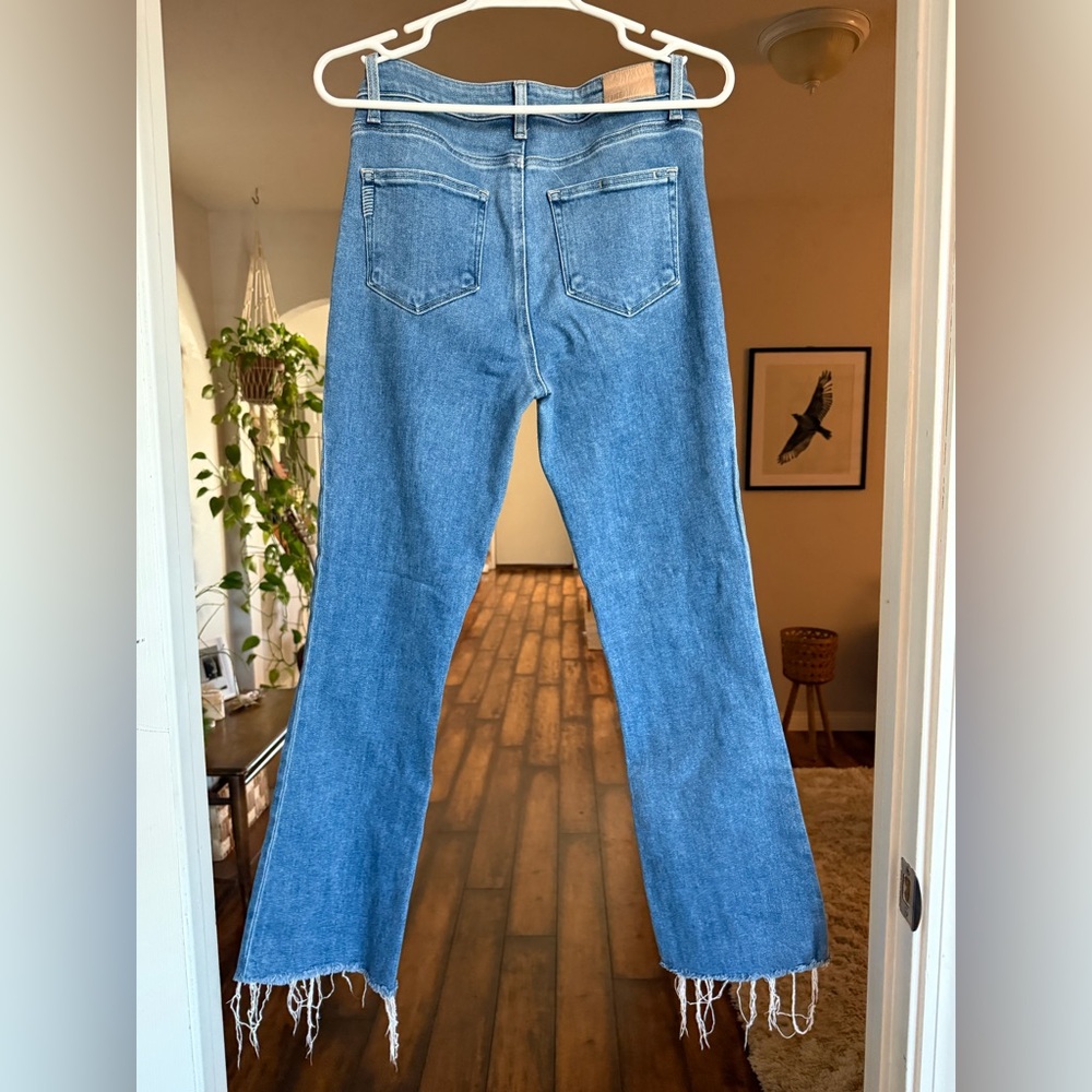 PAIGE Light Blue Straight Leg Jeans
